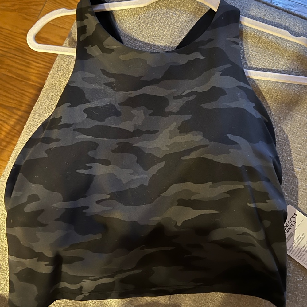 Athleta Black Camouflage Conscious Crop Printed D-DD